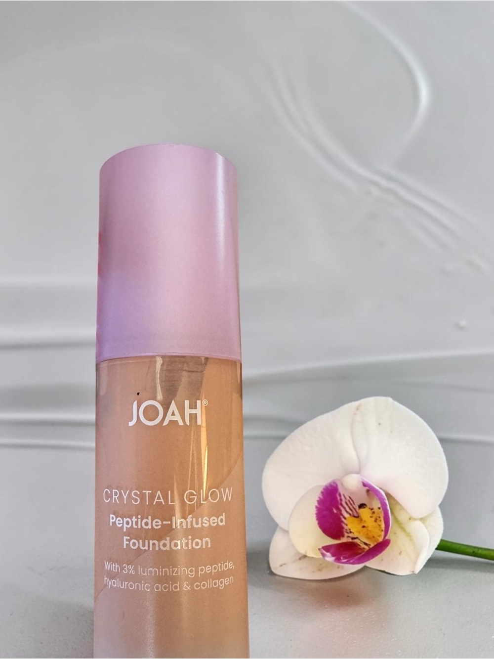 JOAH Crystal Glow Peptide Infused Foundation | Hydrating Glow Finish
